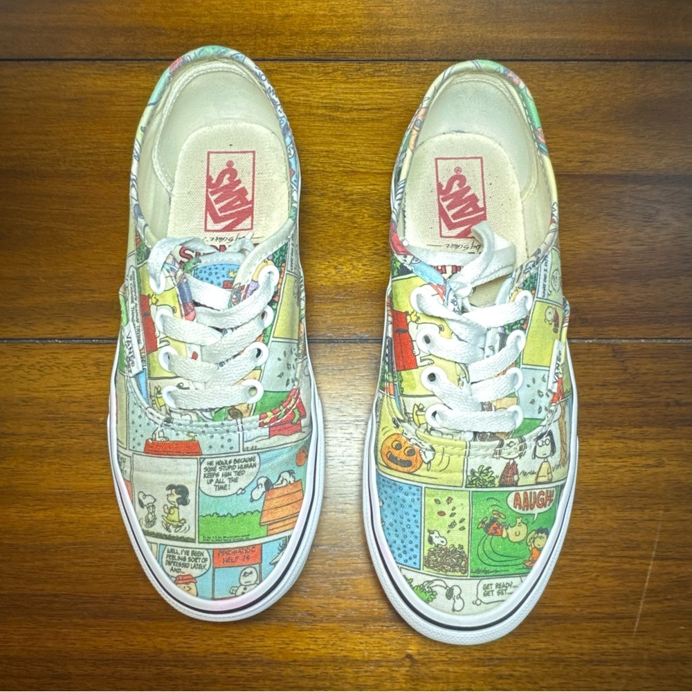 Vans Authentic Peanuts Comics Women’s 6 Men’s 4.5 Skate Shoes Snoopy Charlie